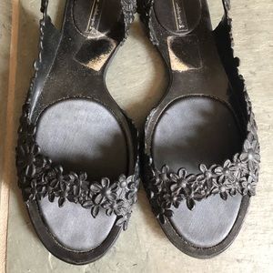 Fun black rubber Melissa sandals